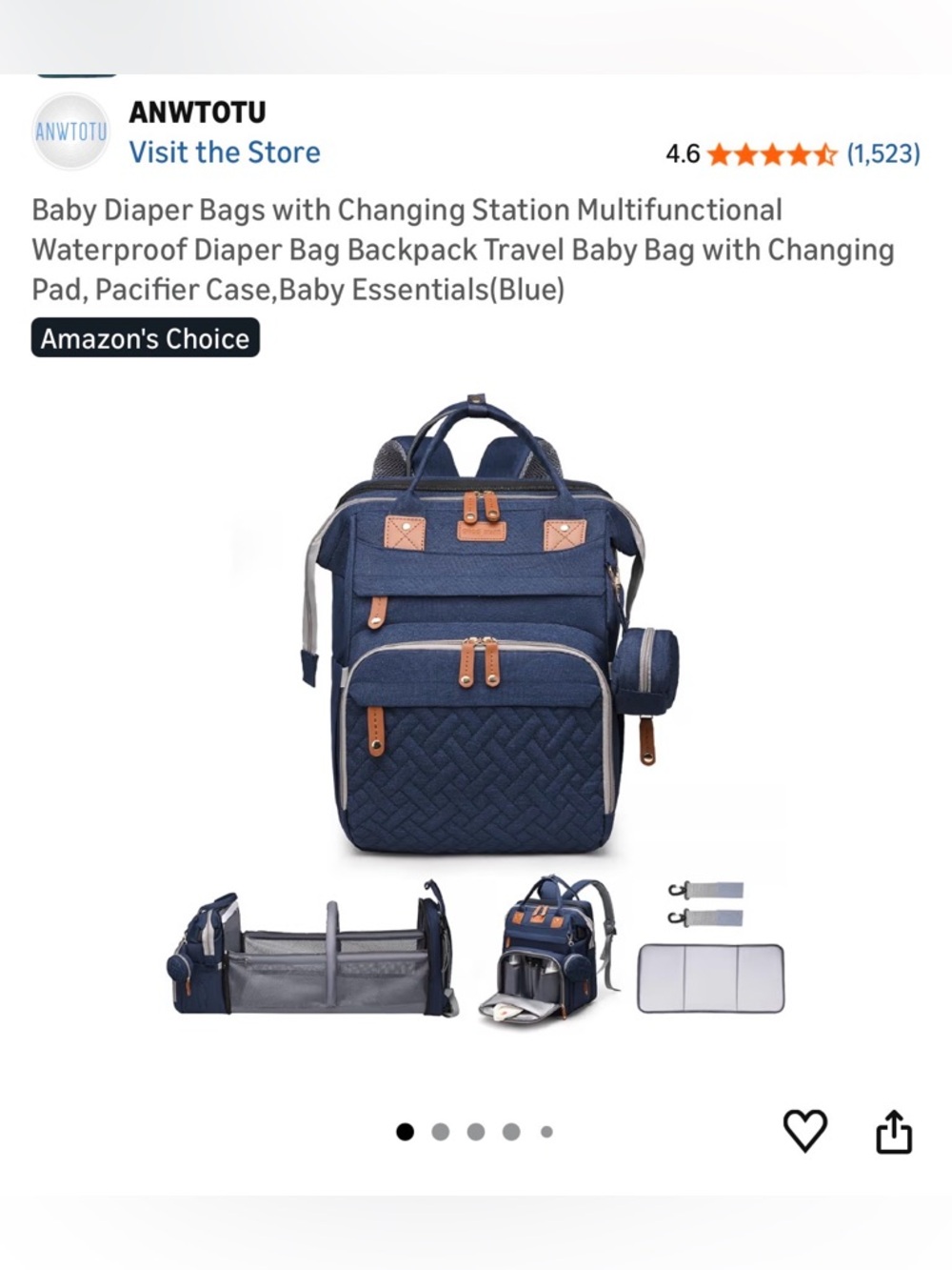 Multifunctional Diaper Bag